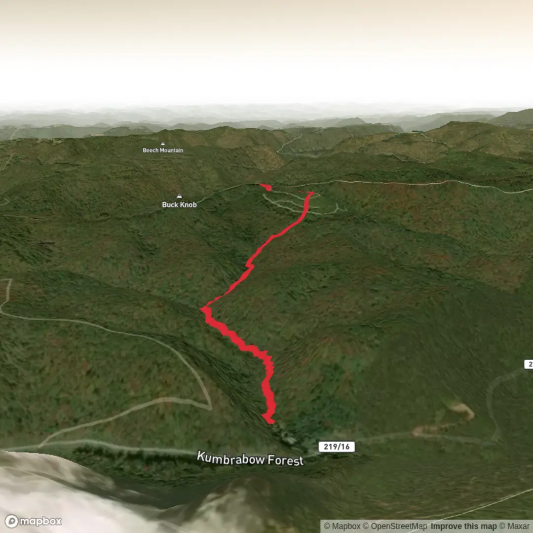 An image depicting the trail Potato Hole Trail and its surrounding area.