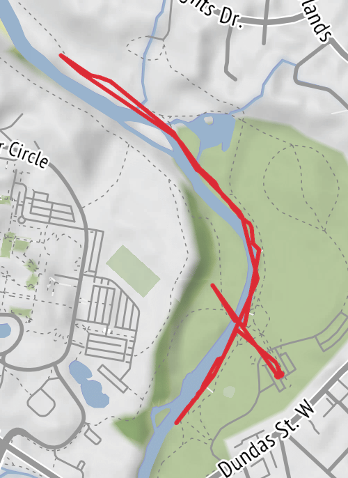 Erindale Creek  mobile static map
