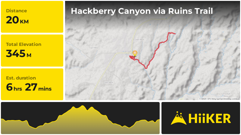 Hackberry Canyon via Ruins Trail | Montezuma County | Colorado