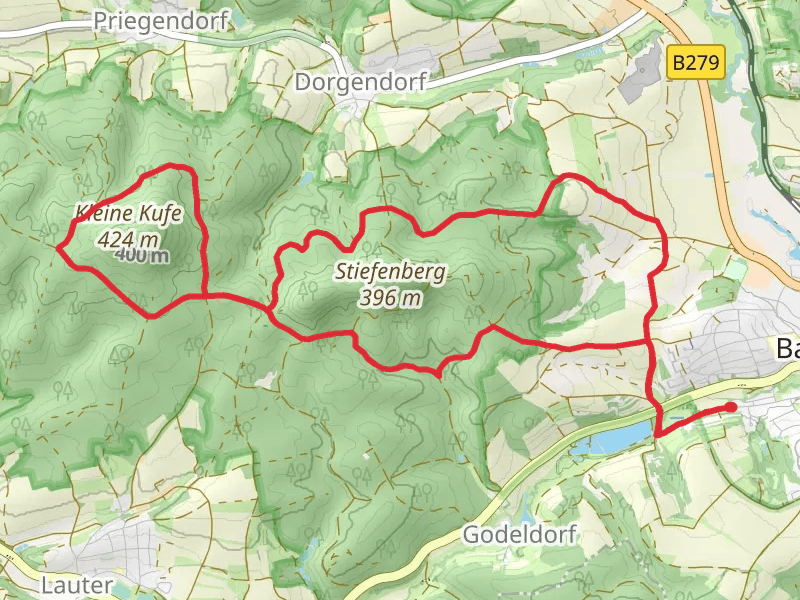 Kleine Kufe and Obermaintal Loop via Eulen Wanderweg