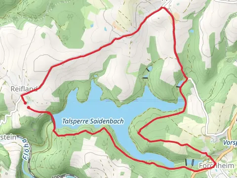 Talsperre Saidenbach via Talsperren Rundweg