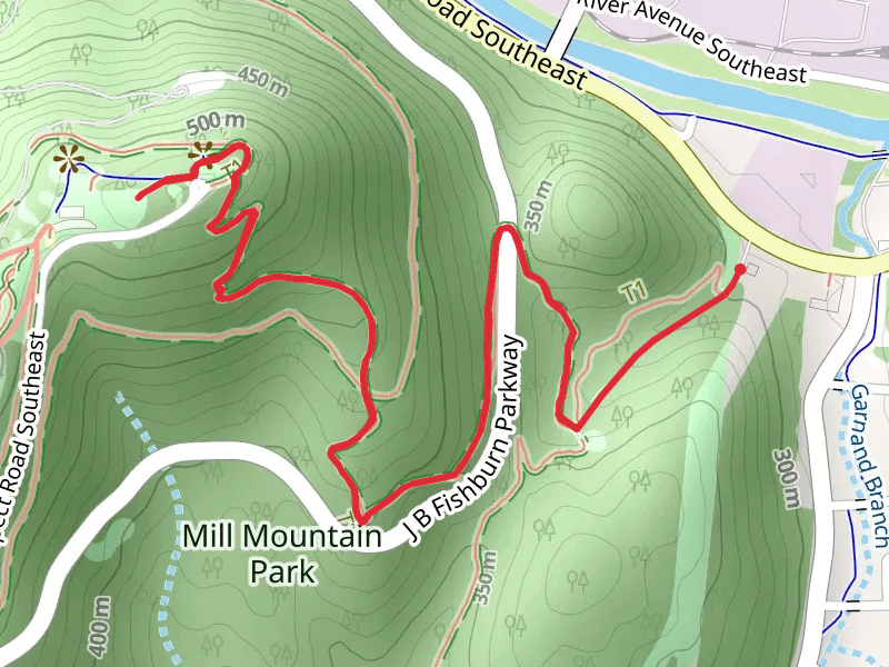 Mill Mountain via Wood Thrush Trail