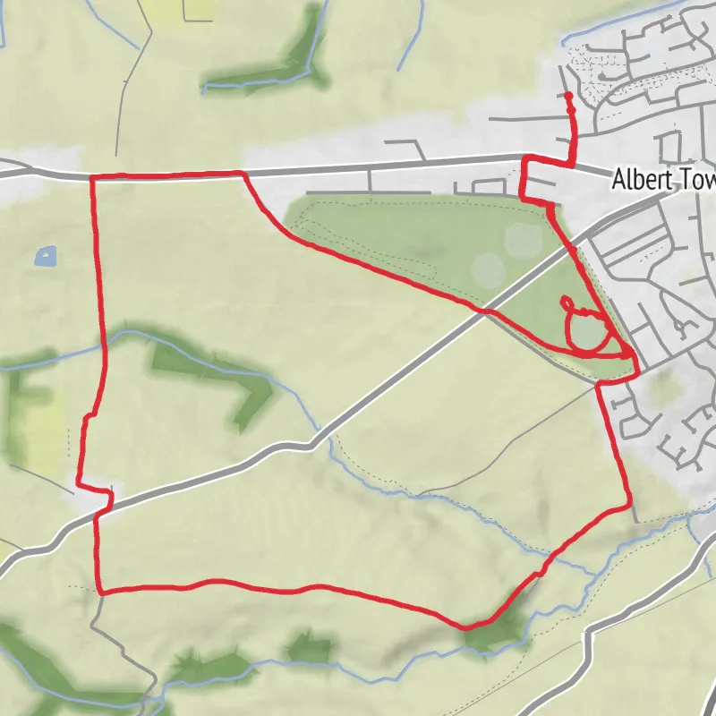 Hike from Haverfordwest mobile static map