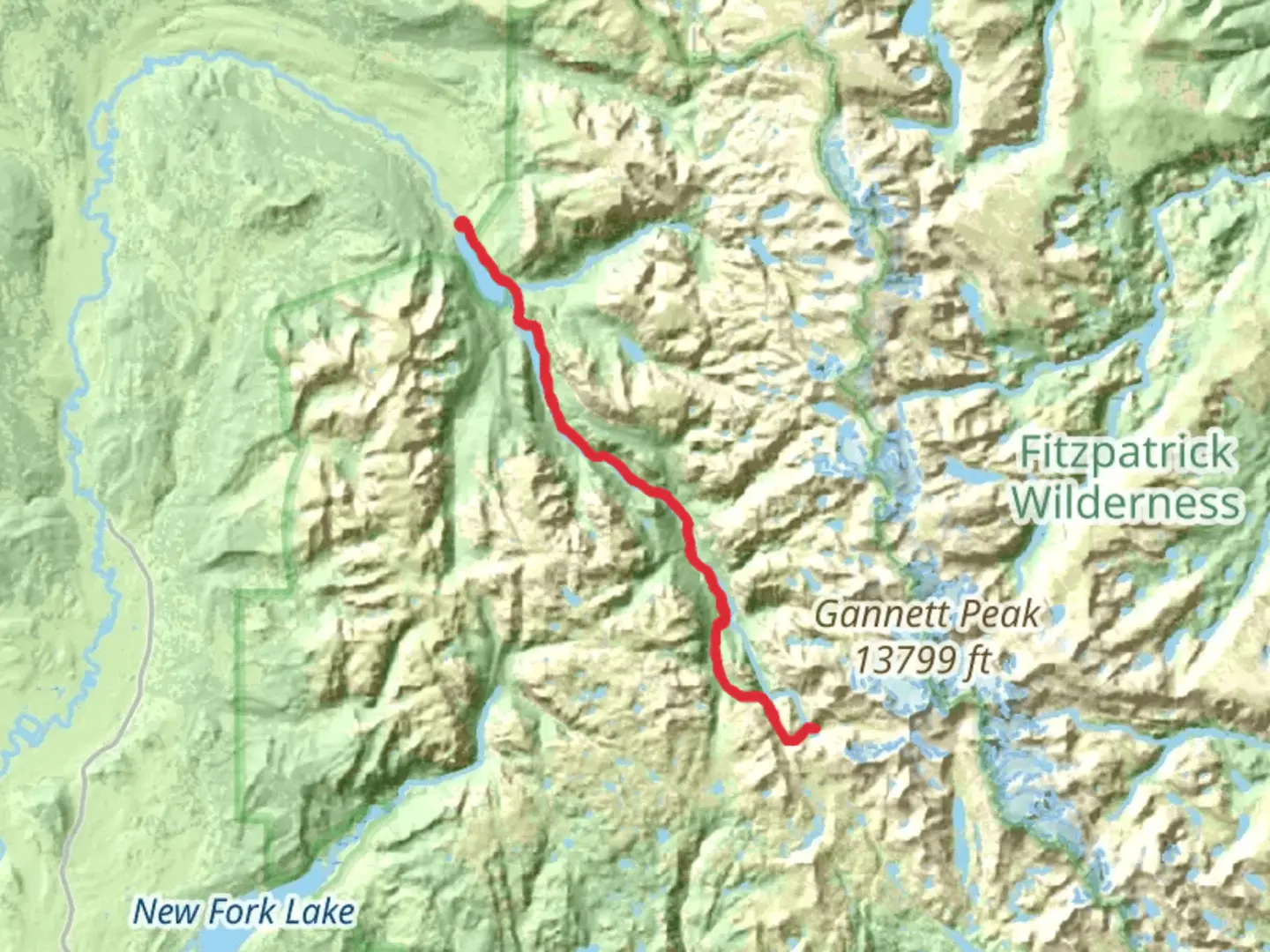 An image depicting the trail Peak Lake via Shannon Pass Trail and its surrounding area.