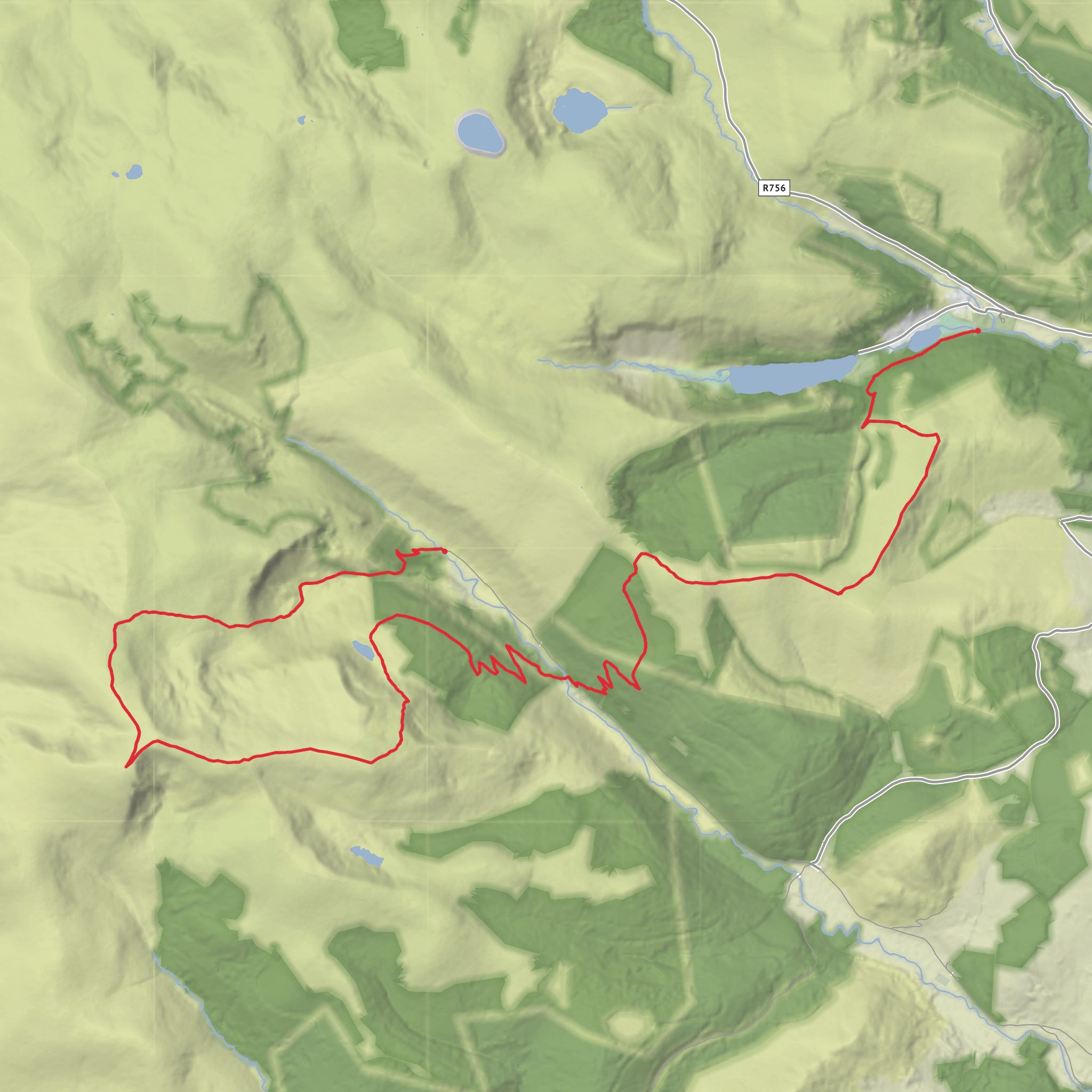 Arts lough camp mobile static map