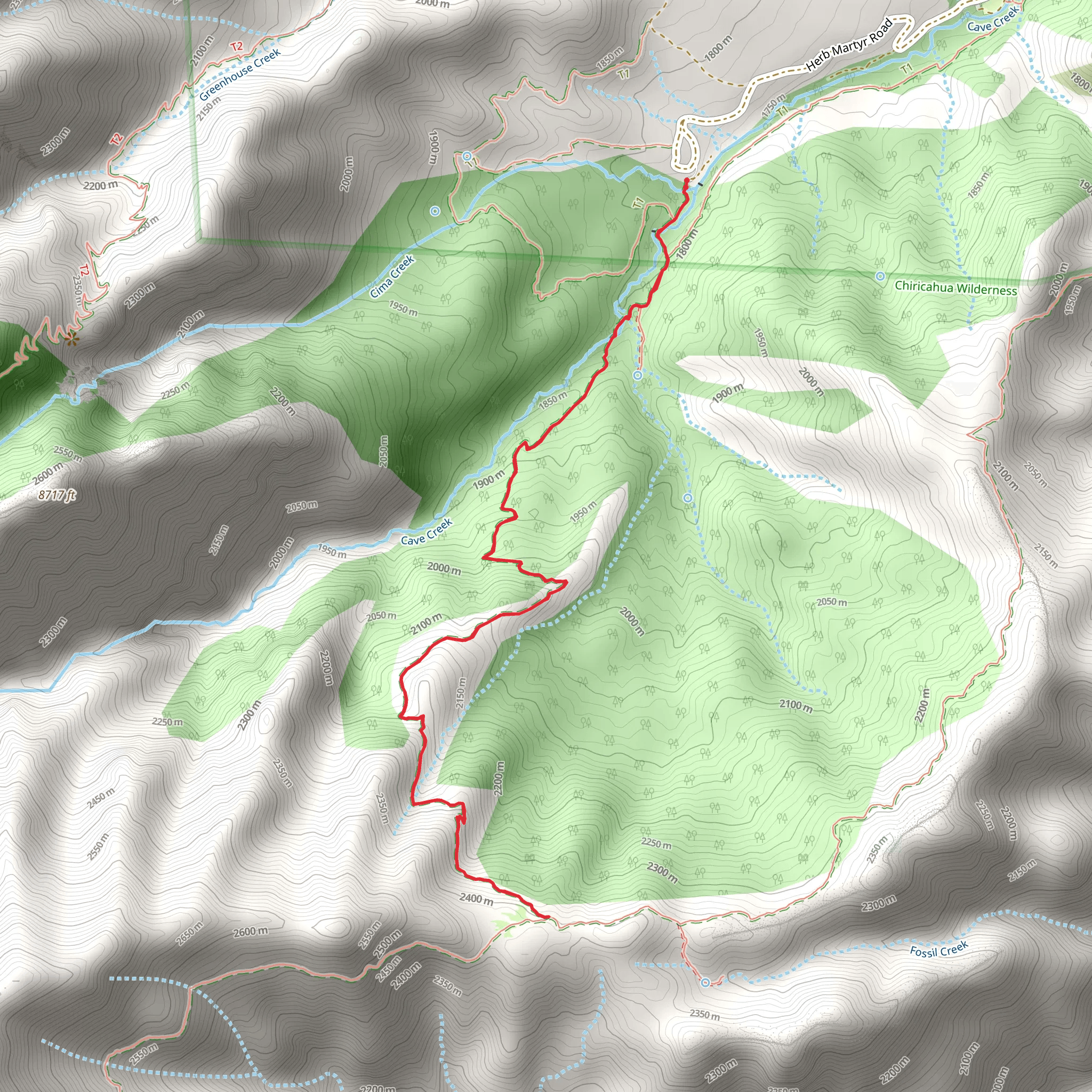 Herb Martyr Trail mobile static map