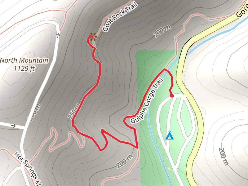 Gulpha Gorge Trail and Goat Rock Trail