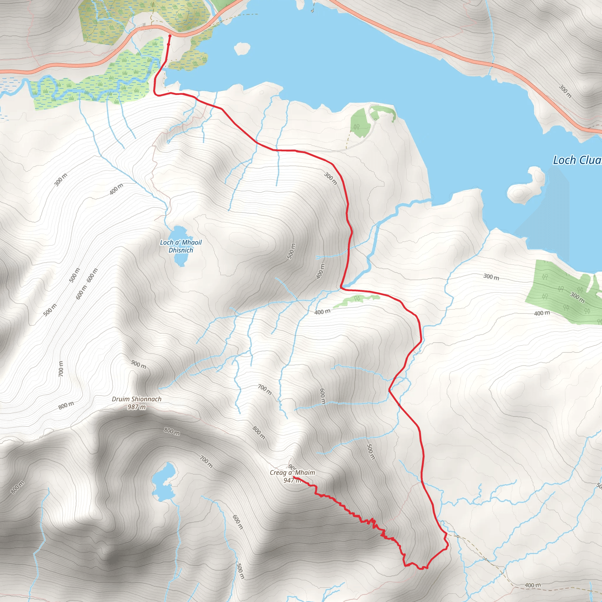 Creag a'Mhàim mobile static map
