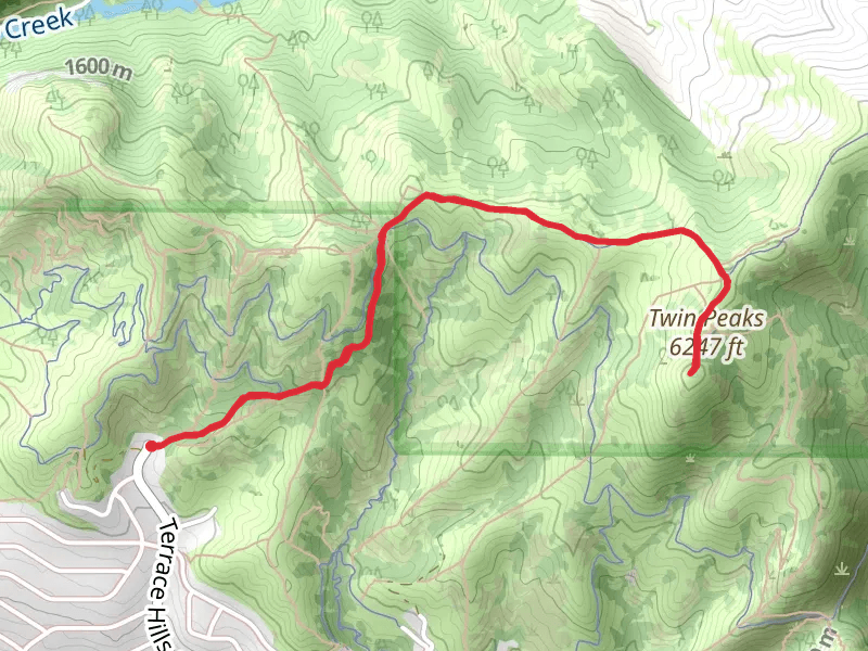 Terrace Hills East Trail and Twin Peaks Trail
