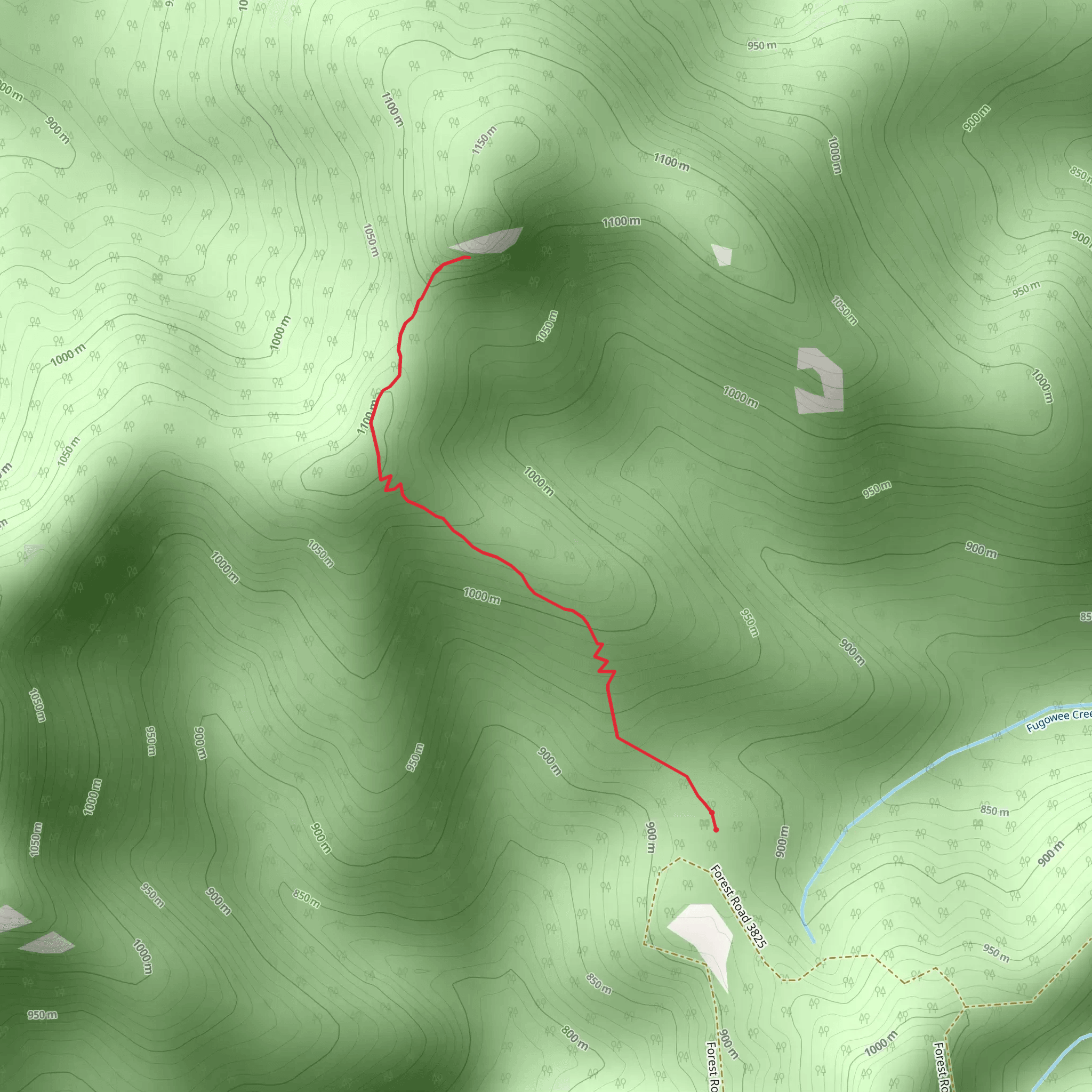 Long Ridge Trail mobile static map