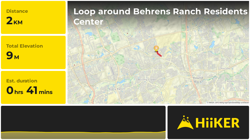 Loop around Behrens Ranch Residents Center | Williamson County | Texas