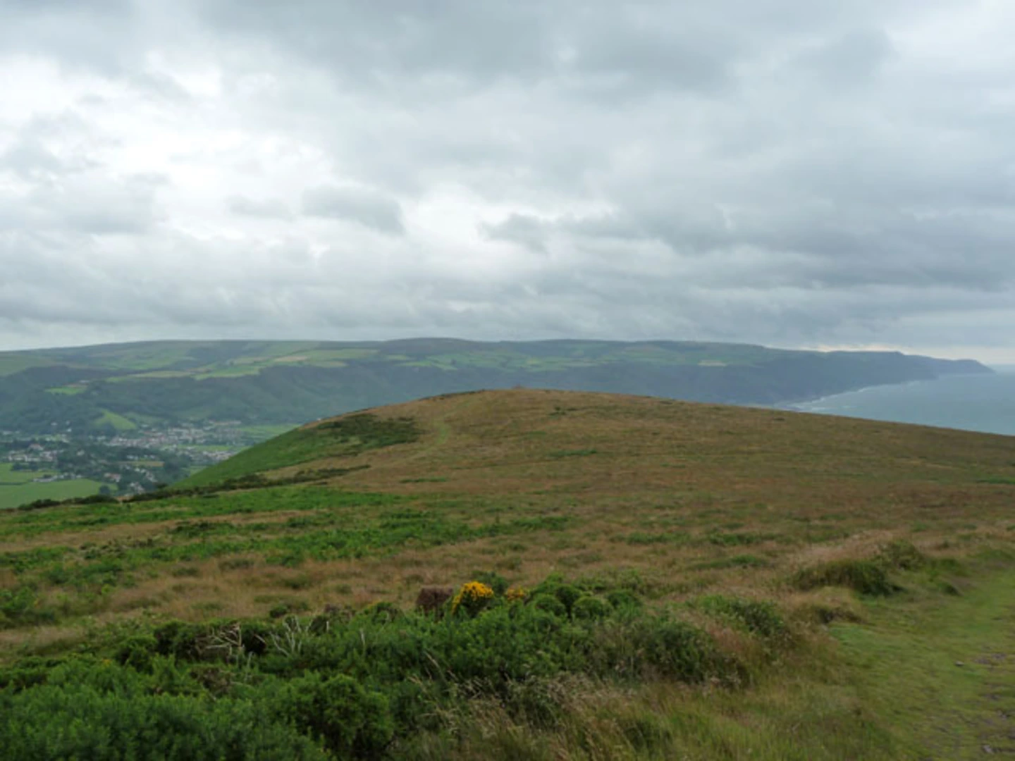 An image depicting the trail Selworthy Beacon and Bossington Hill Loop and its surrounding area.