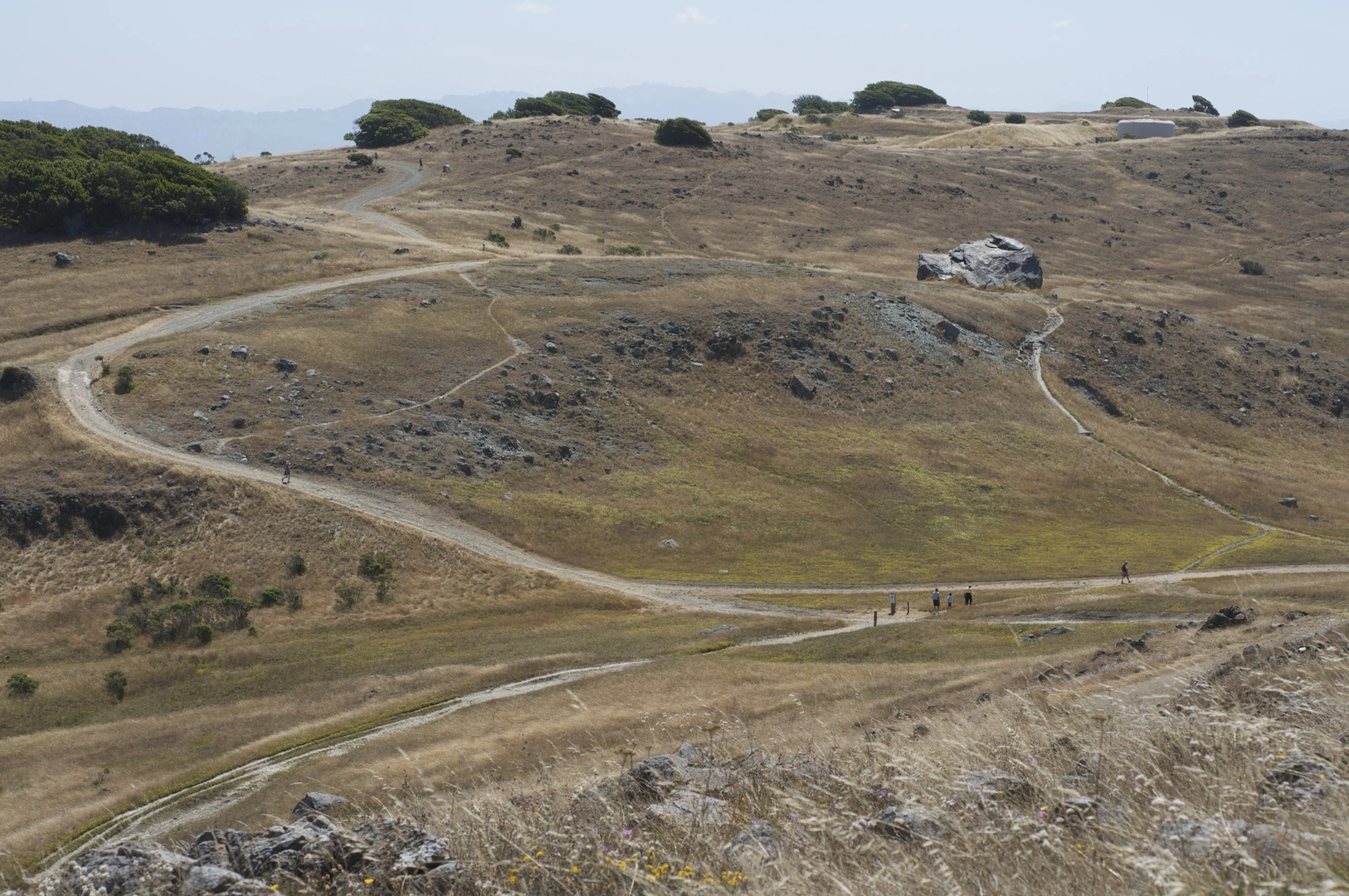 An image depicting the trail Ring Mountain Out and Back and its surrounding area.