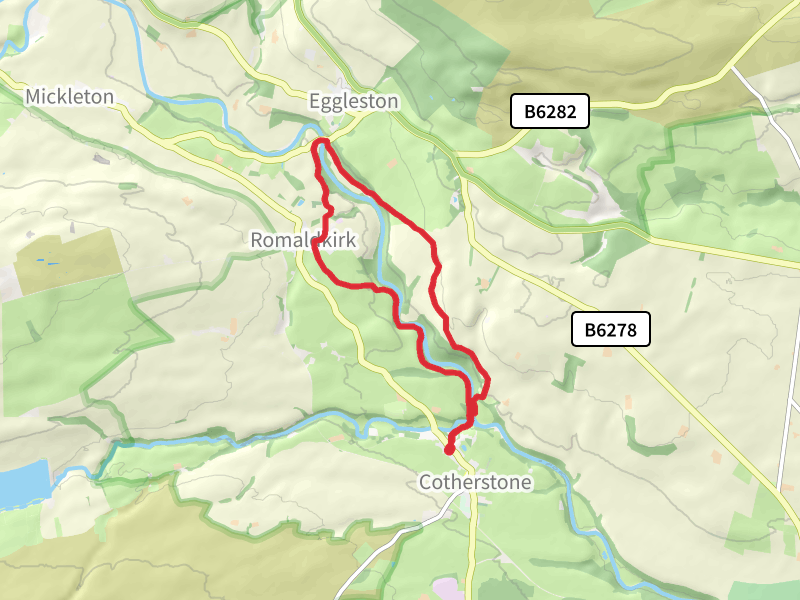 Cotherstone Eggleston bridge loop thumbnail