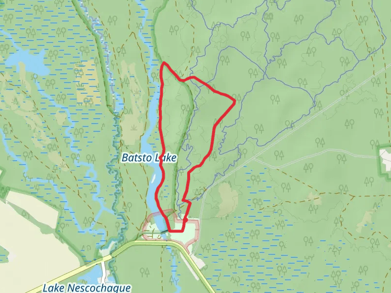 Batsto lake and Batona Loop Trail