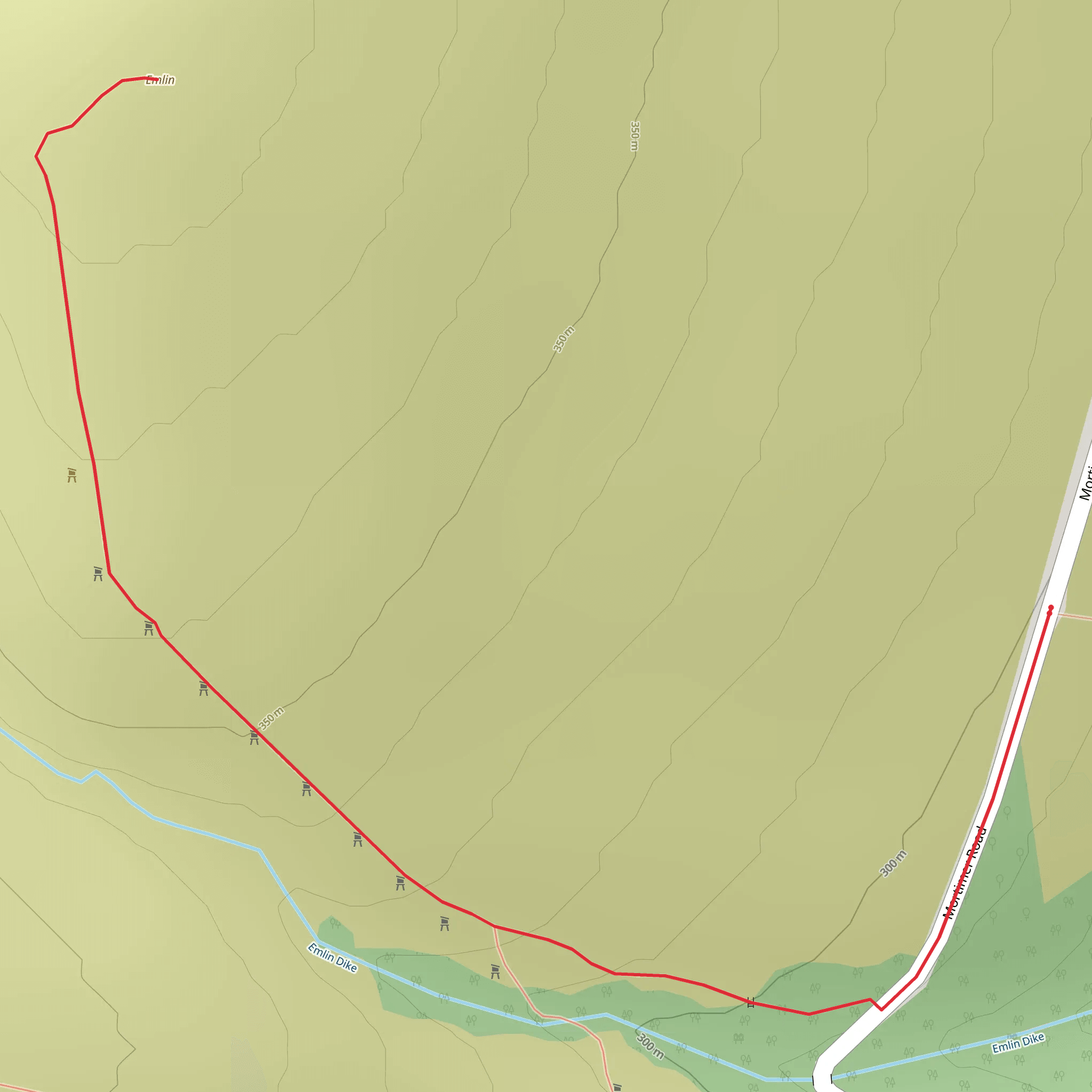 Emlin Walk mobile static map