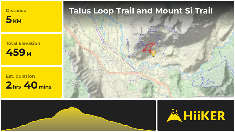 Talus Loop Trail and Mount Si Trail | King County | Washington