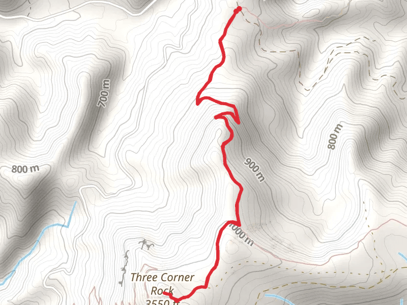 Three Corner Rock via Rock Creek Pass