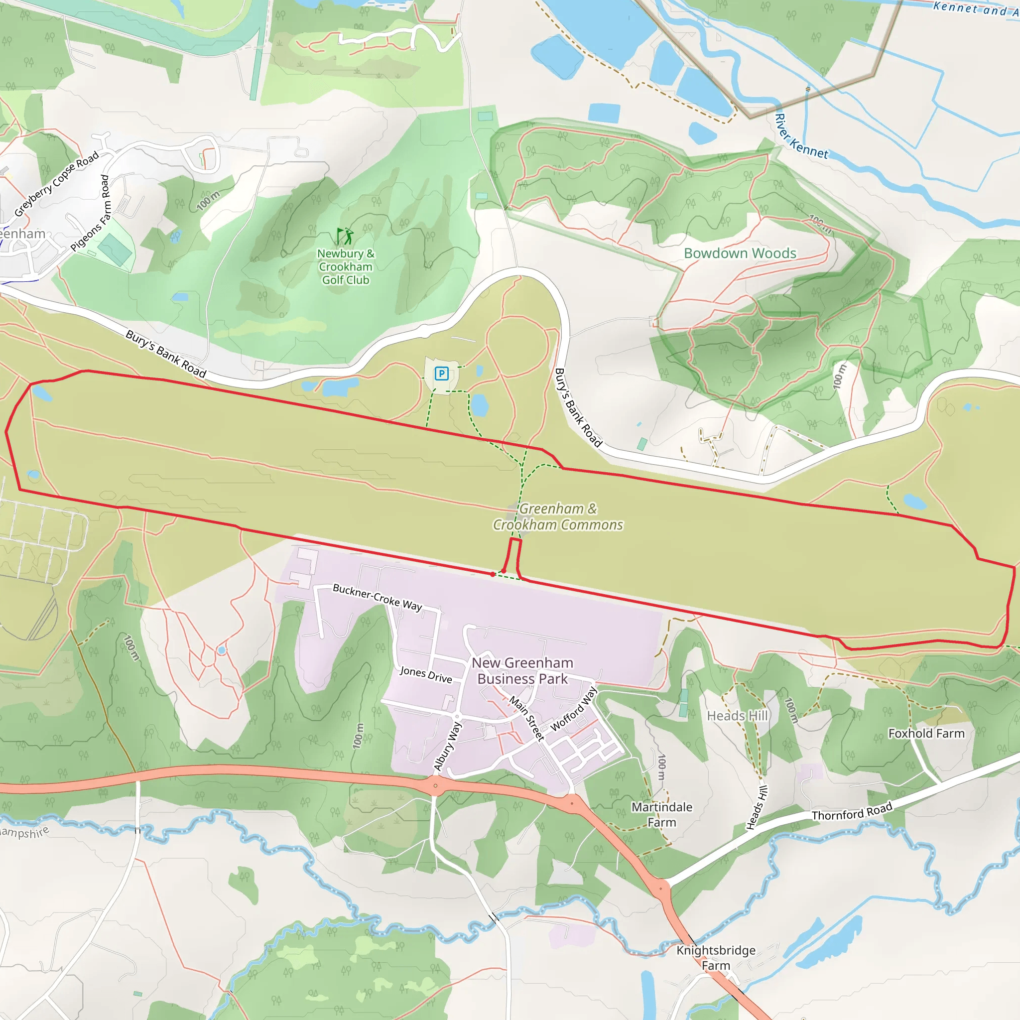 Yellow Route Loop mobile static map