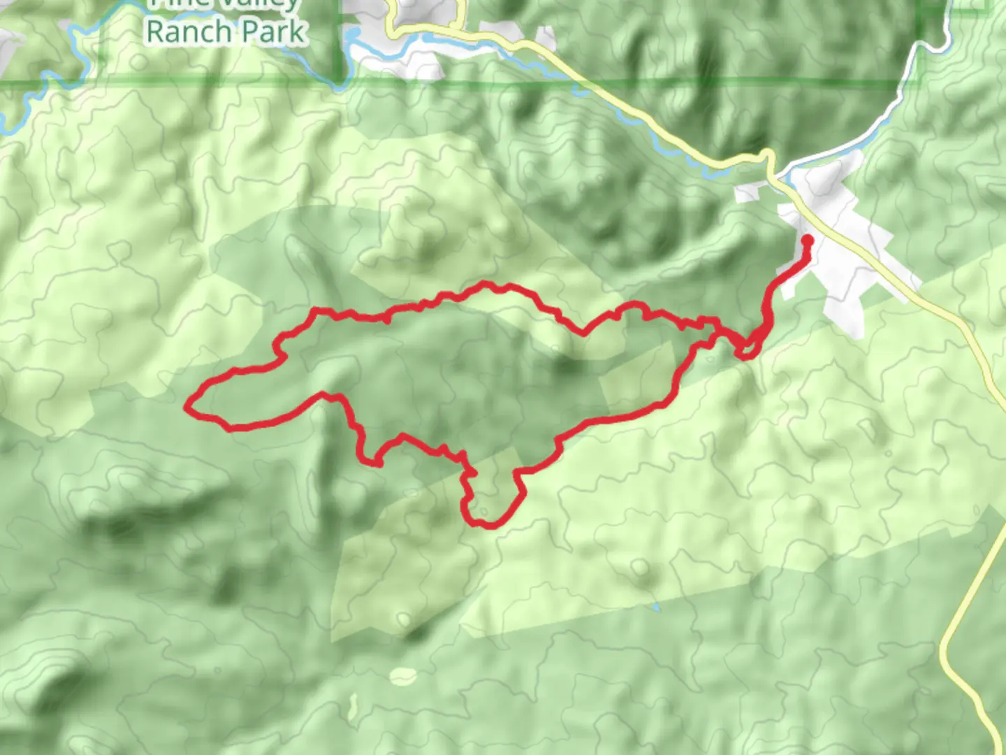 An image depicting the trail South Buffalo Creek Road, Baldy and Homestead Loop Trail and its surrounding area.