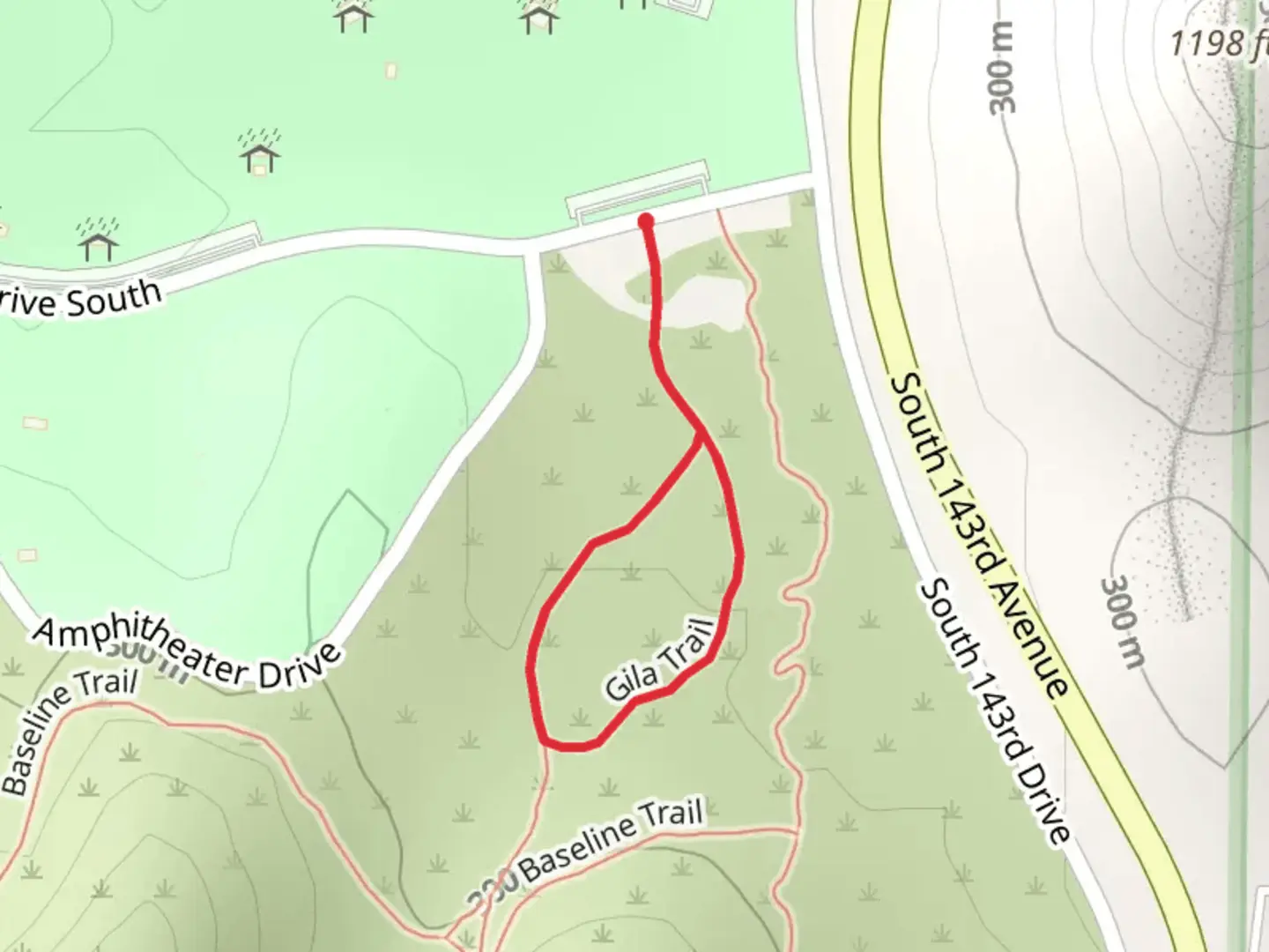 An image depicting the trail Gila Loop Trail and its surrounding area.