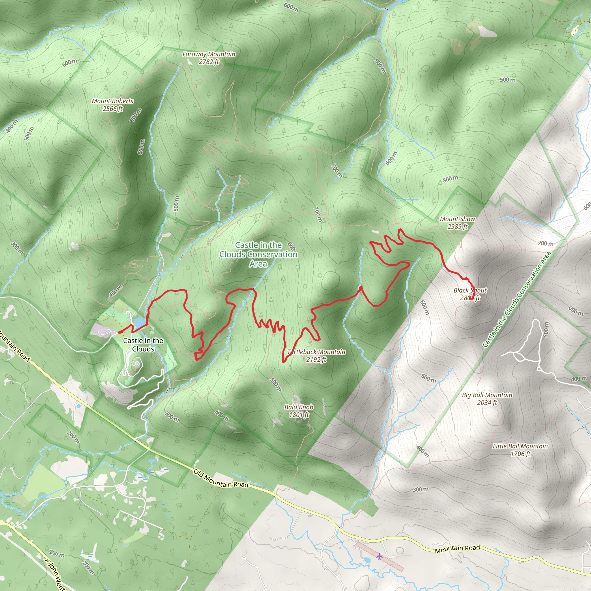 Black Snout Trail - Shannon Pond mobile static map