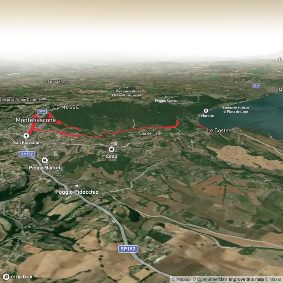 An image depicting the trail Hike from Montefiascone and its surrounding area.
