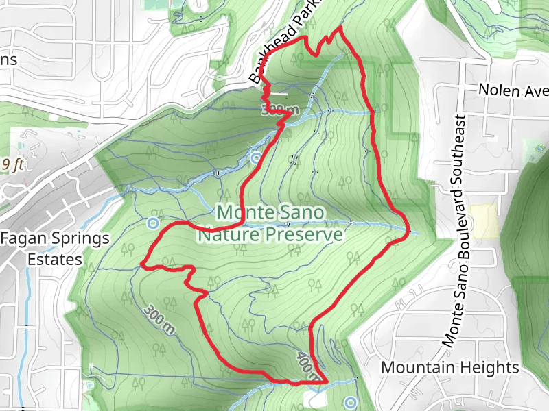 Alms House and High Loop Trail