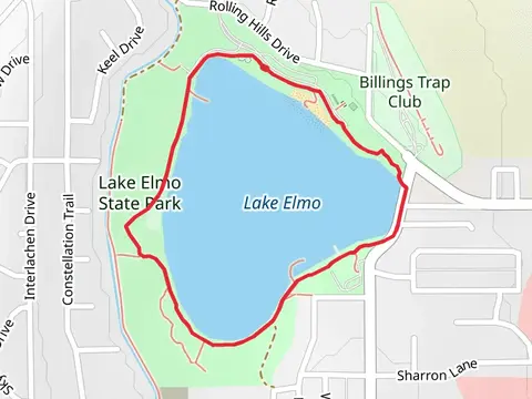 Lake Elmo and Lake Elmo State Park Loop
