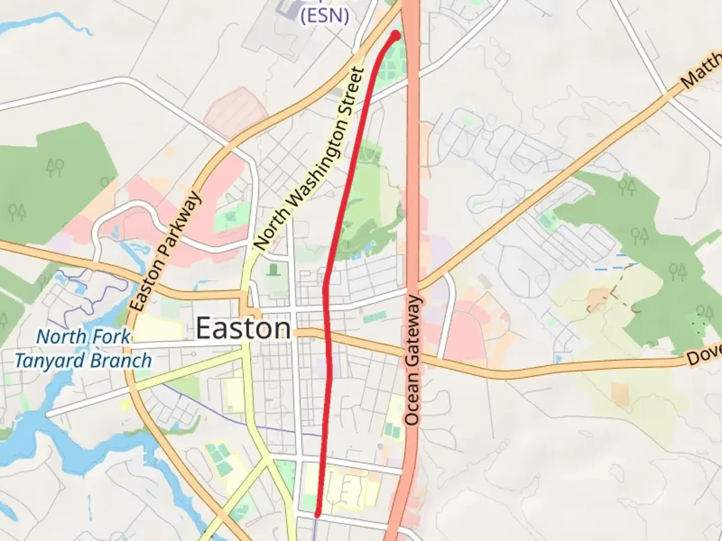 An image depicting the trail Easton Rails to Trails and its surrounding area.
