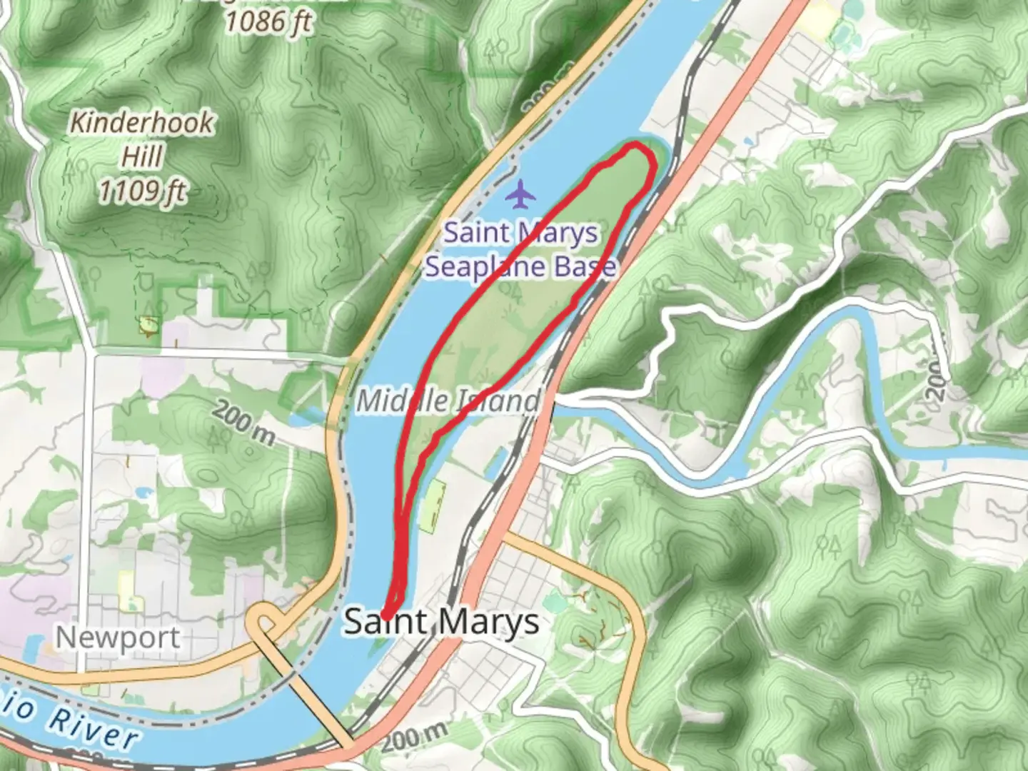 An image depicting the trail Back Channel Trail and Headland Trail Loop and its surrounding area.