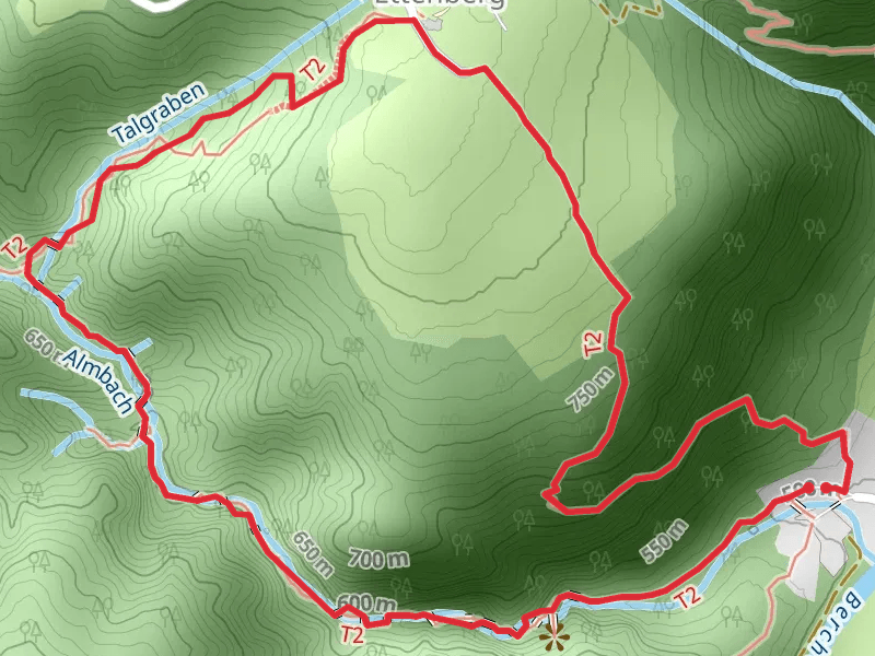 Almbachklamm and Hammerstielweg Loop