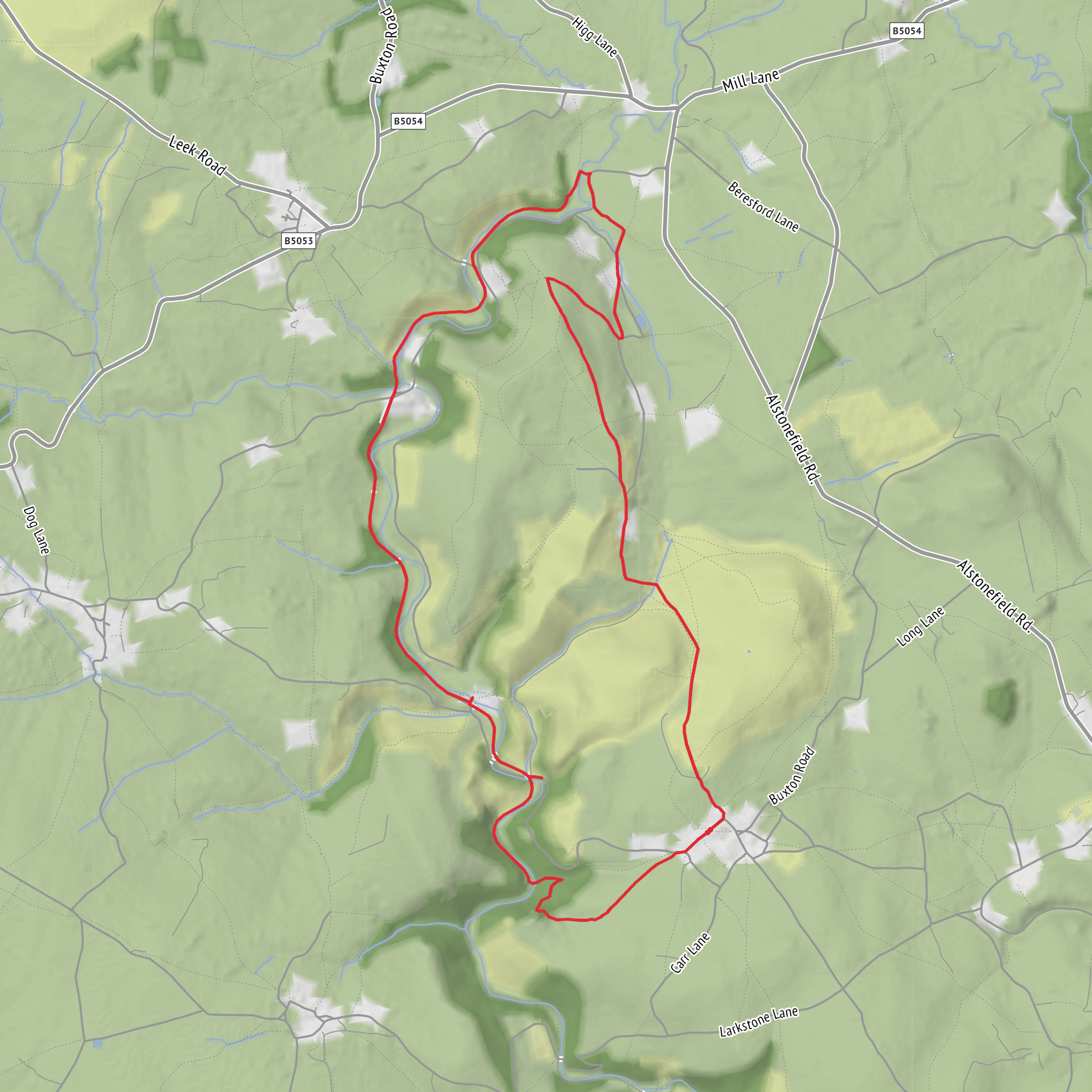 Wetton Loop mobile static map