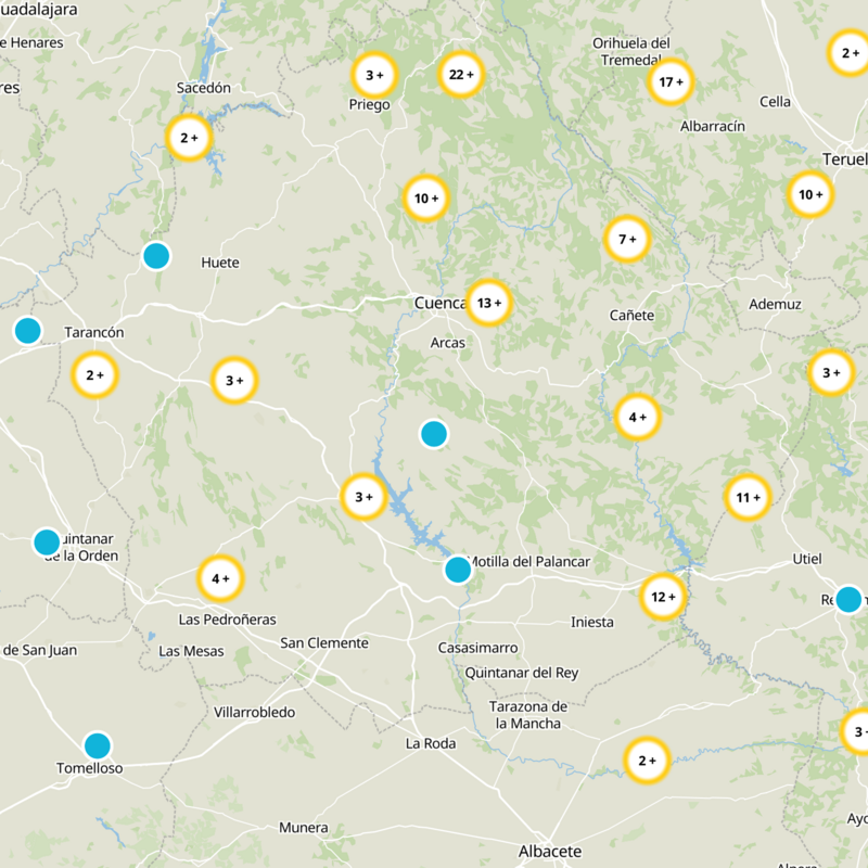 Las Valeras Static Map