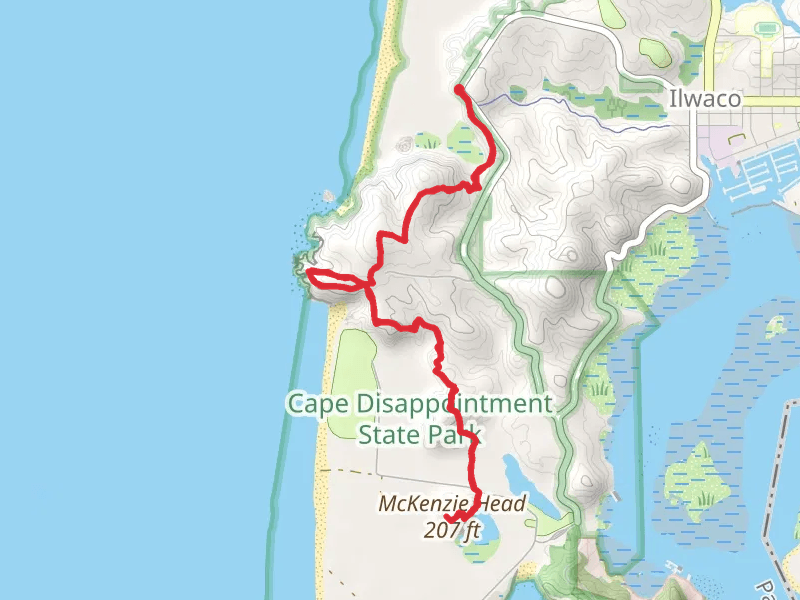 McKenzie Head, Lighthouse Keepers Trail and North Head Trail