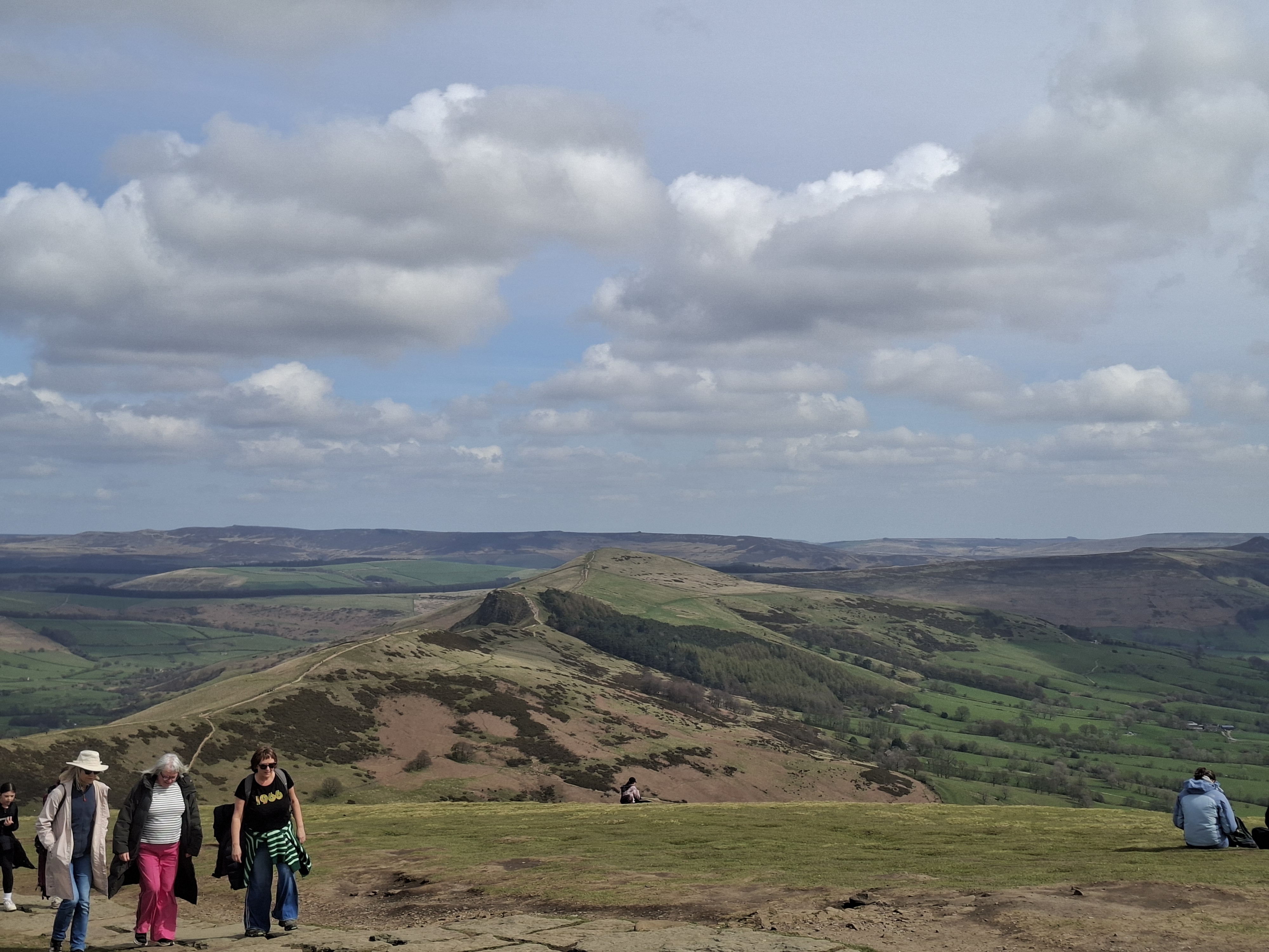A map preview of the recording Hike on Mam Tor, Back Tor and Lose Hill Loop - Castleton.
