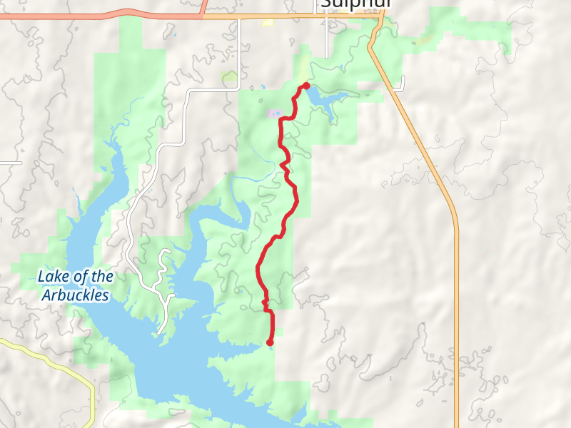 Rock Creek Trail 1 - Lake of the Arbuckles
