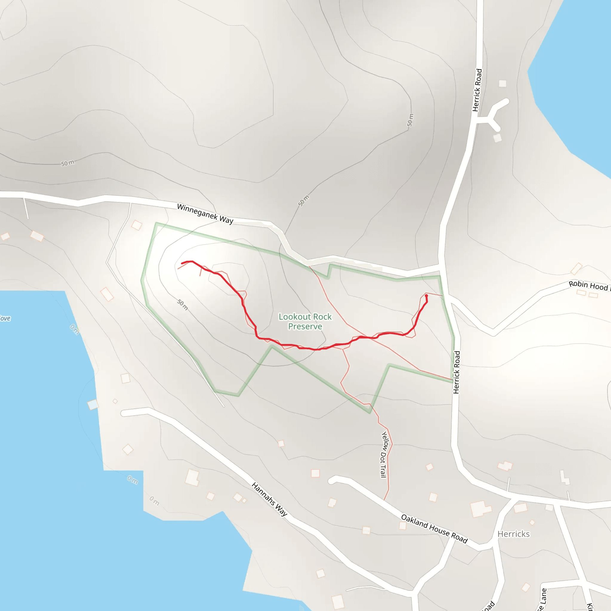 Herrick Road Trail mobile static map