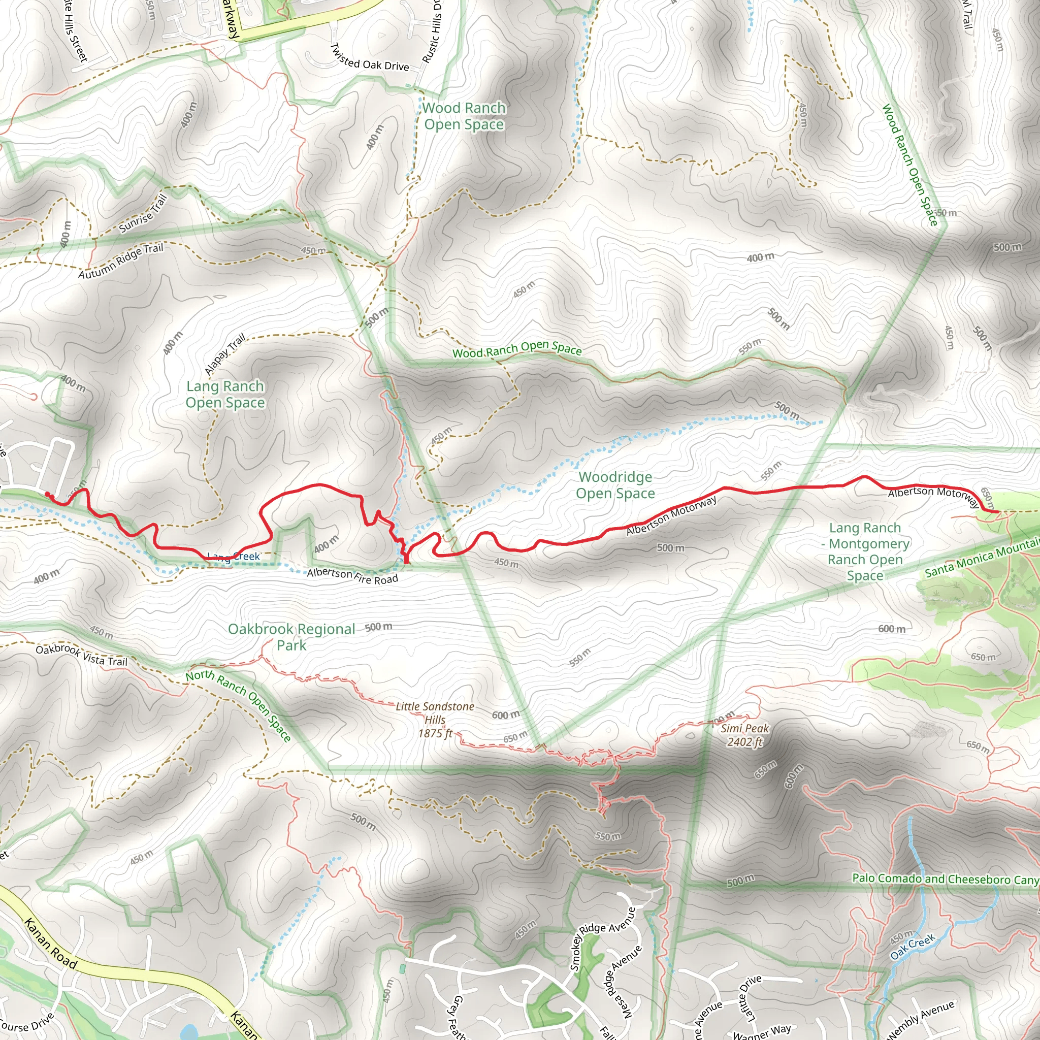 Albertson Walk mobile static map