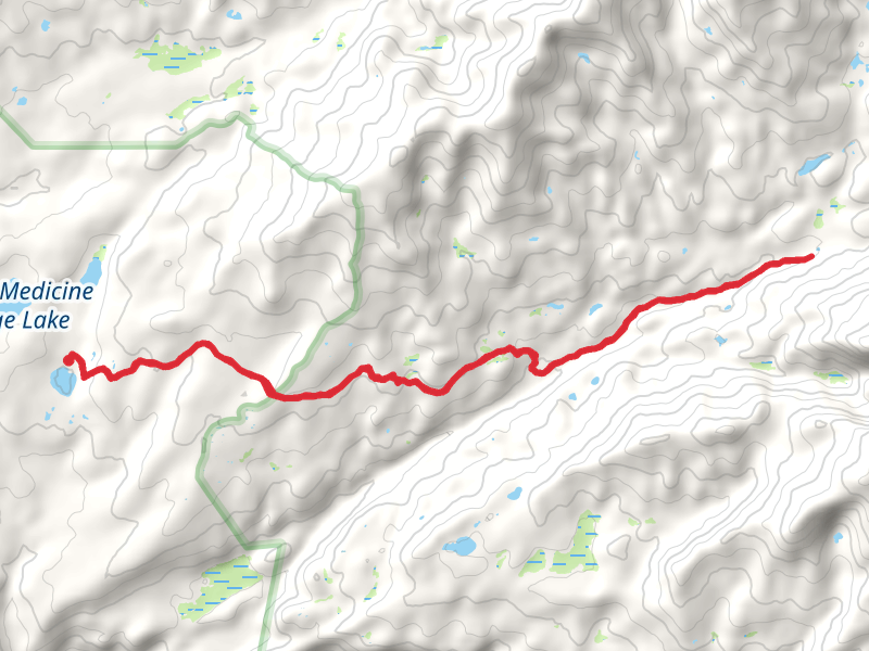 North High Park and Solitude Trail - Lower Paint Rock Lake