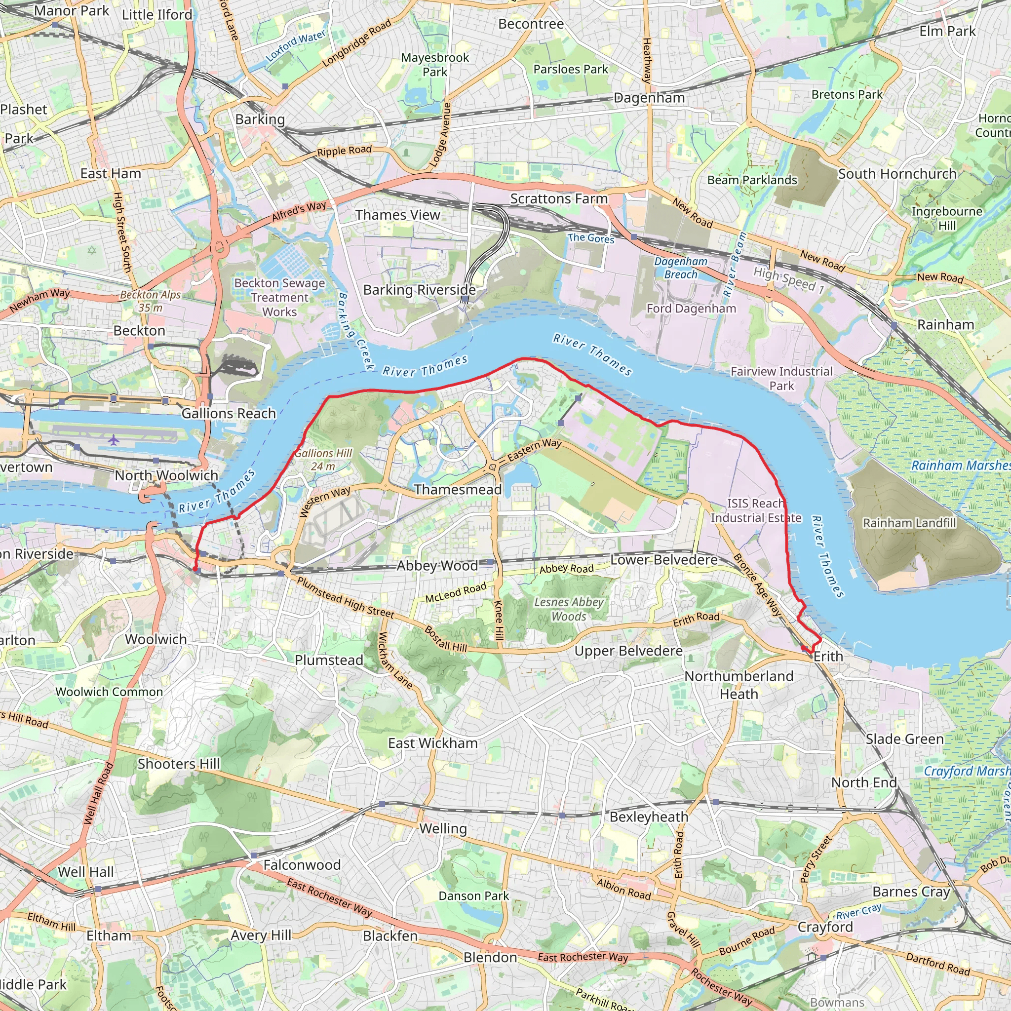 River Thames via Thames Path | London | England