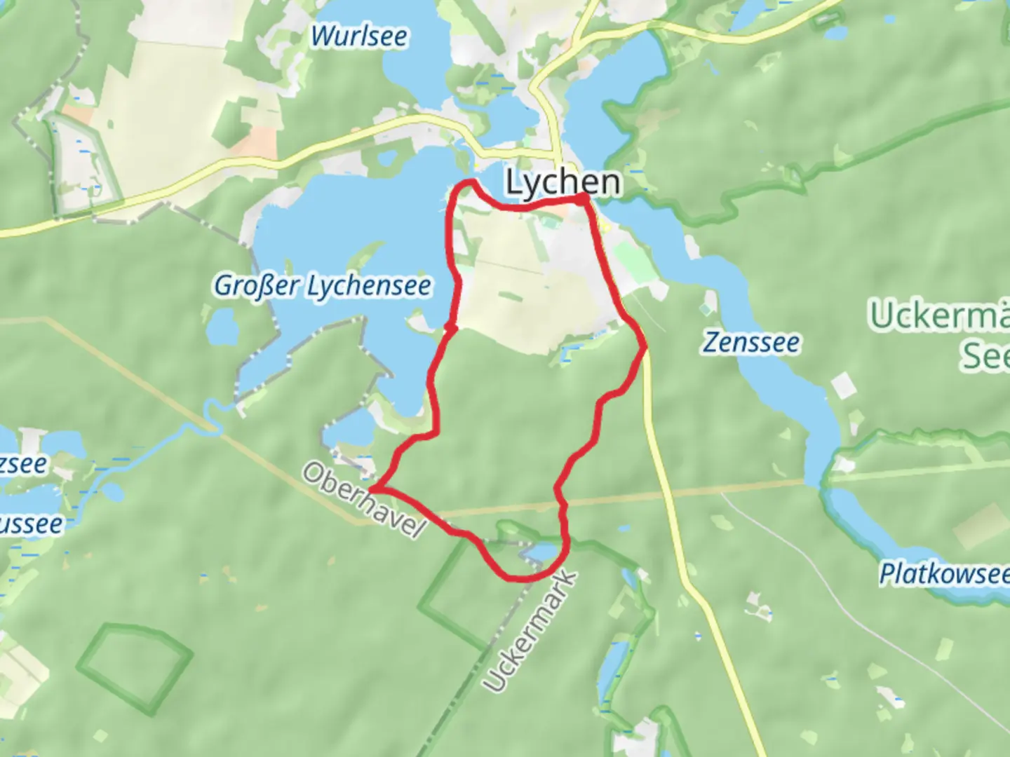 An image depicting the trail Stübnitzsee Rundweg and its surrounding area.
