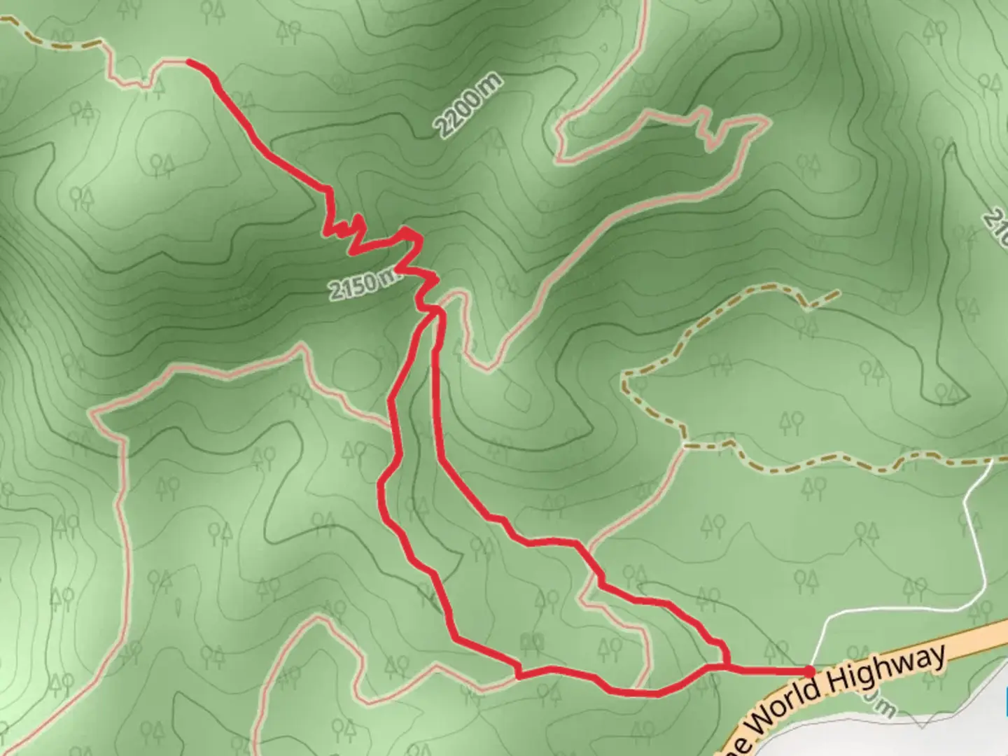 An image depicting the trail Little Green Valley Loop Trail and its surrounding area.