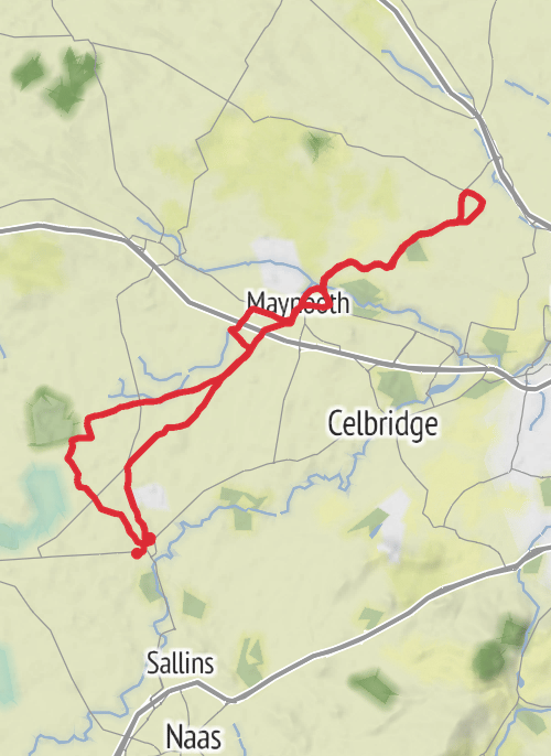 Hike from Clane mobile static map