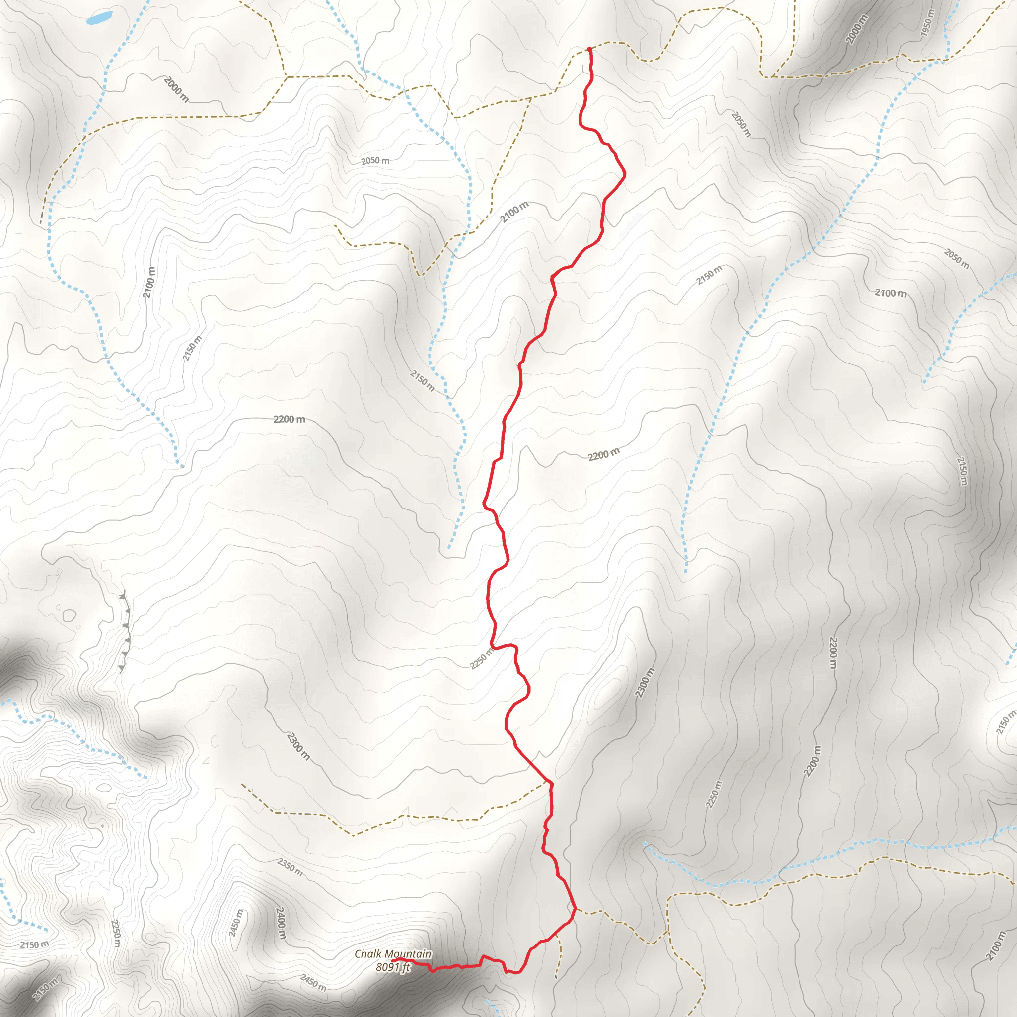Chalk Mountain Walk mobile static map