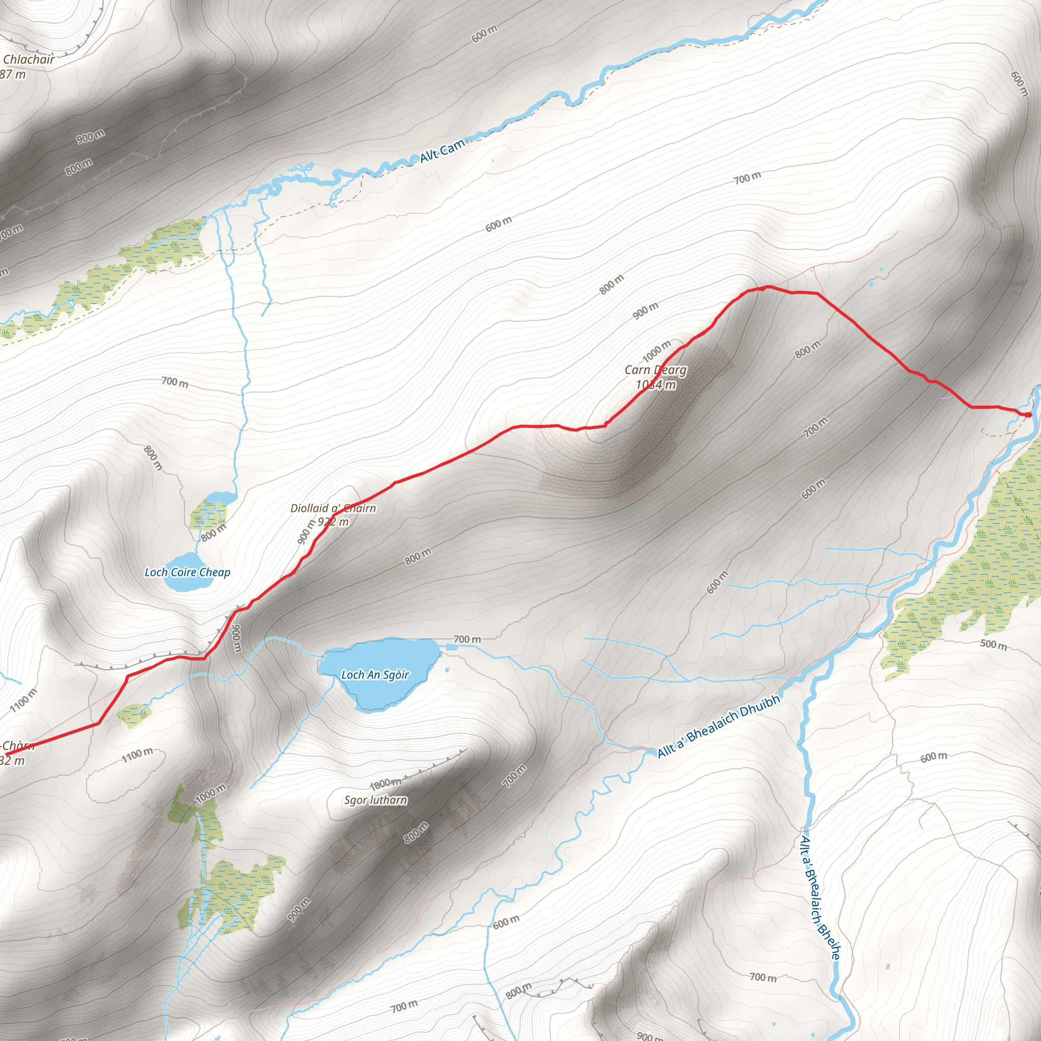 Geal - Chàrn - Alder mobile static map