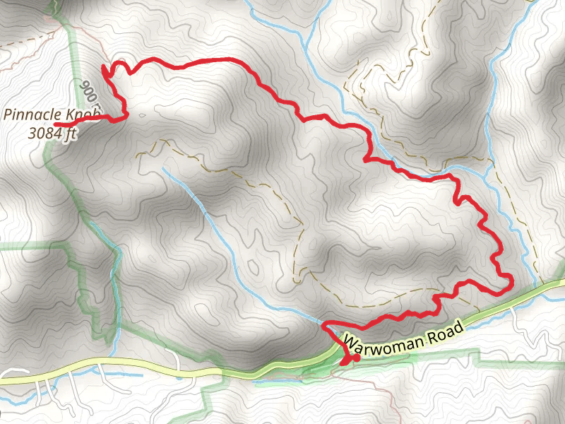 Pinnacle Knob via Bartram Trail
