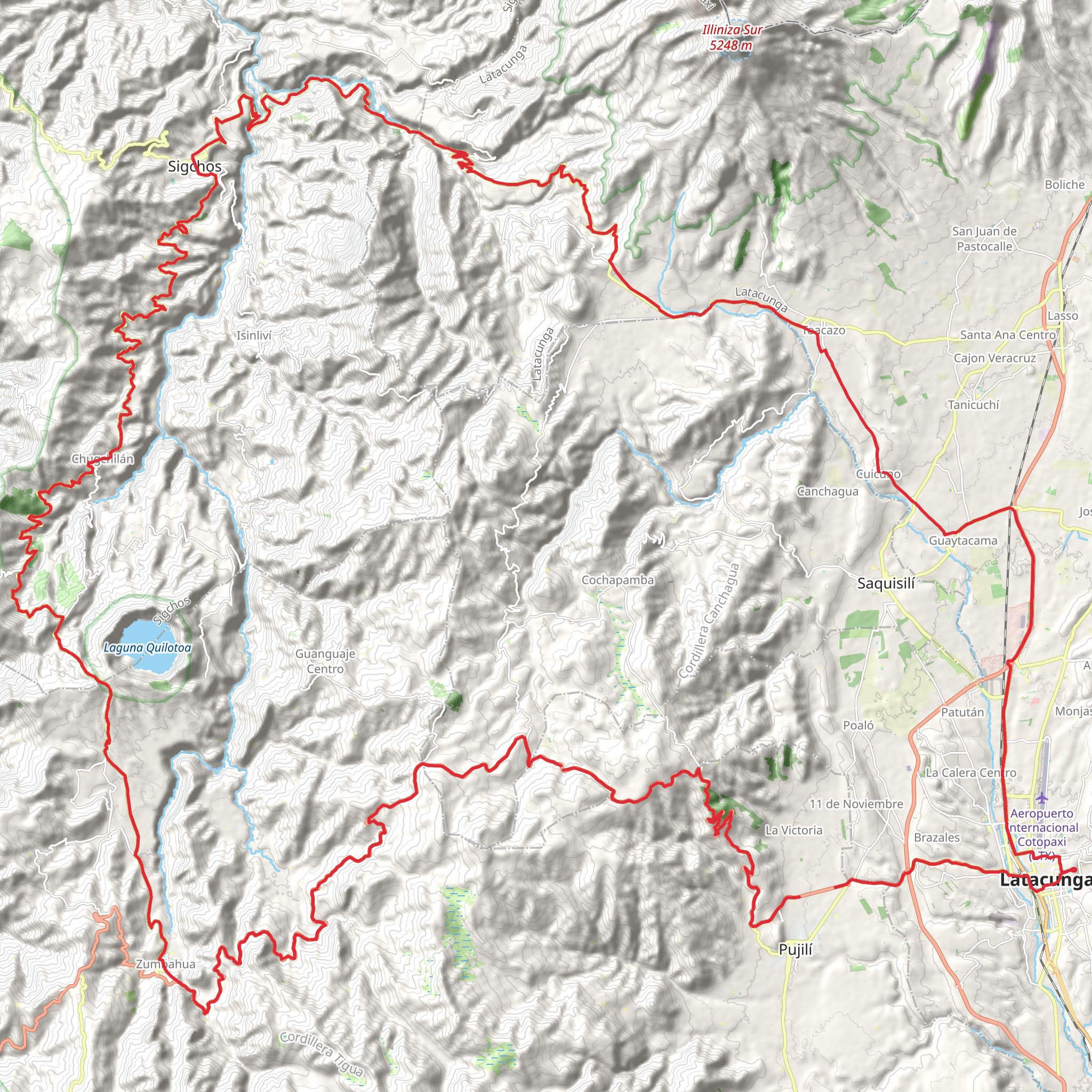 Quilotoa Loop mobile static map