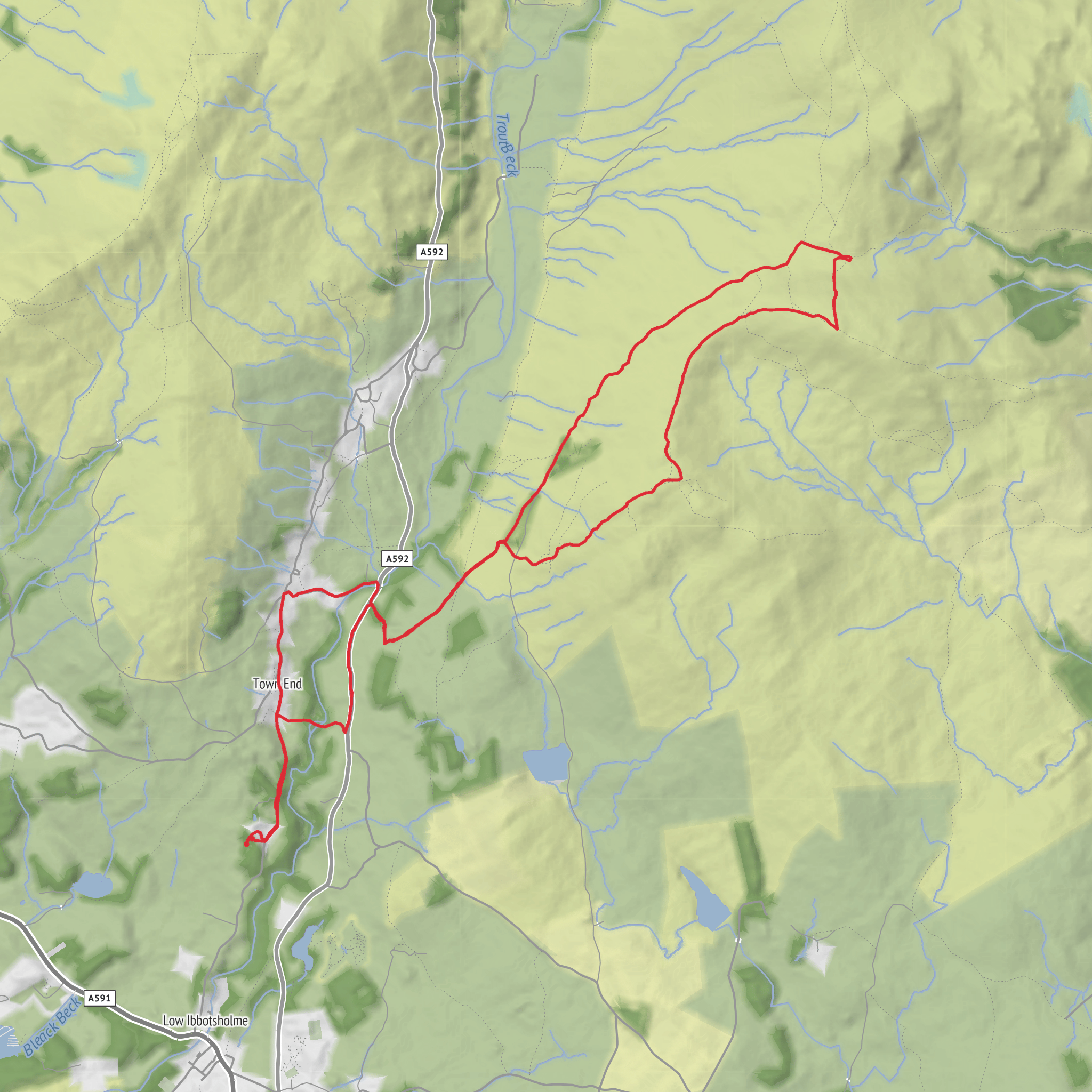 YHA Windmere - Sour Howes - Sallows Loop mobile static map
