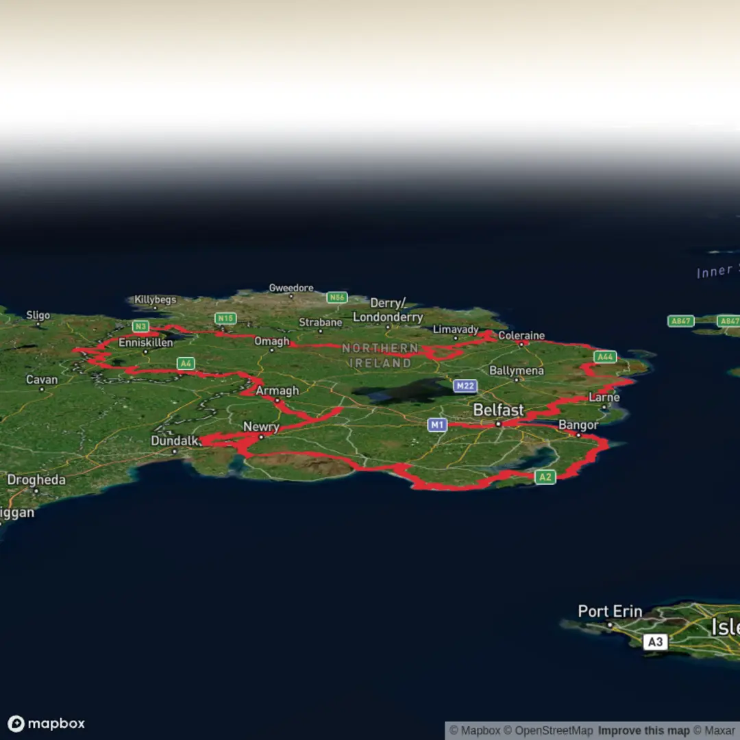 An image depicting the trail Ulster Way and its surrounding area.